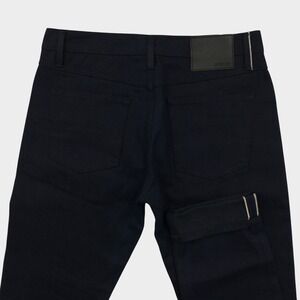 Gustin Cone Blue X Black Men Slim Fit‎ Raw Selvedge Denim Jeans Size 34 USA #89